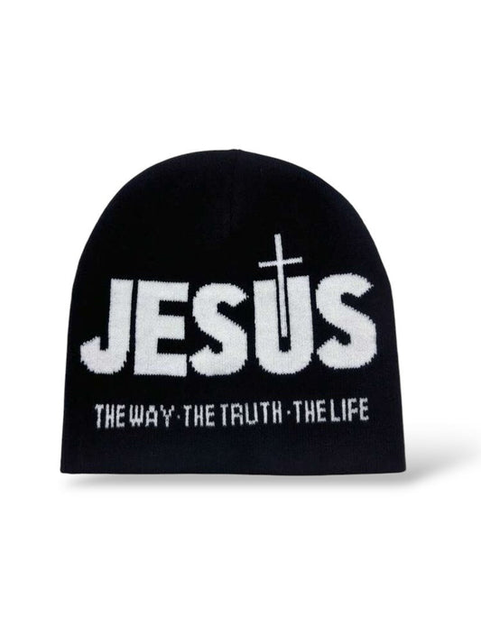 Jesus Mütze/Beanie Schwarz - Christliche Kleidung - Jesus Shop